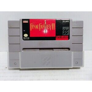 1991 SUPER NINTENDO SNES FINAL FANTASY II 2 CARTRIDGE ONLY TESTED WORKS